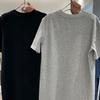 Women's Summer Short-sleeved Dress Casual Slouchy T-shirt Dress Large Size Over The Knee Long Dress