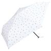 Легкий Солнечный Акварельный Сердечко Легкий УФ Складной Идеально для Поездок на Работу или Продукт Wpc. Зонт, Дизайн, Мини, Молочно-белый (100% блокировка, 99,9%