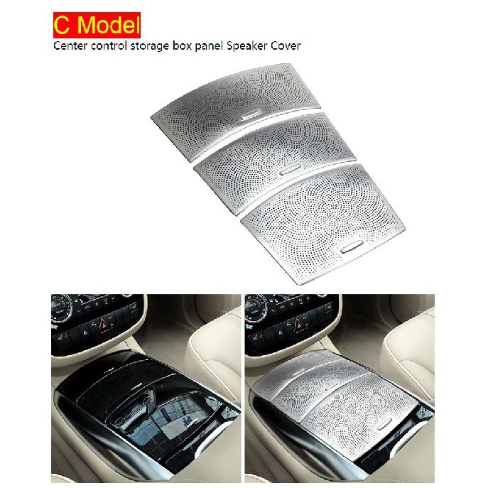 Автомобильный передний центральный ящик для хранения, крышка динамика переключения передач, накладка для Mercedes Benz R Class W251 2007-2018, твитер, звуковой сигнал