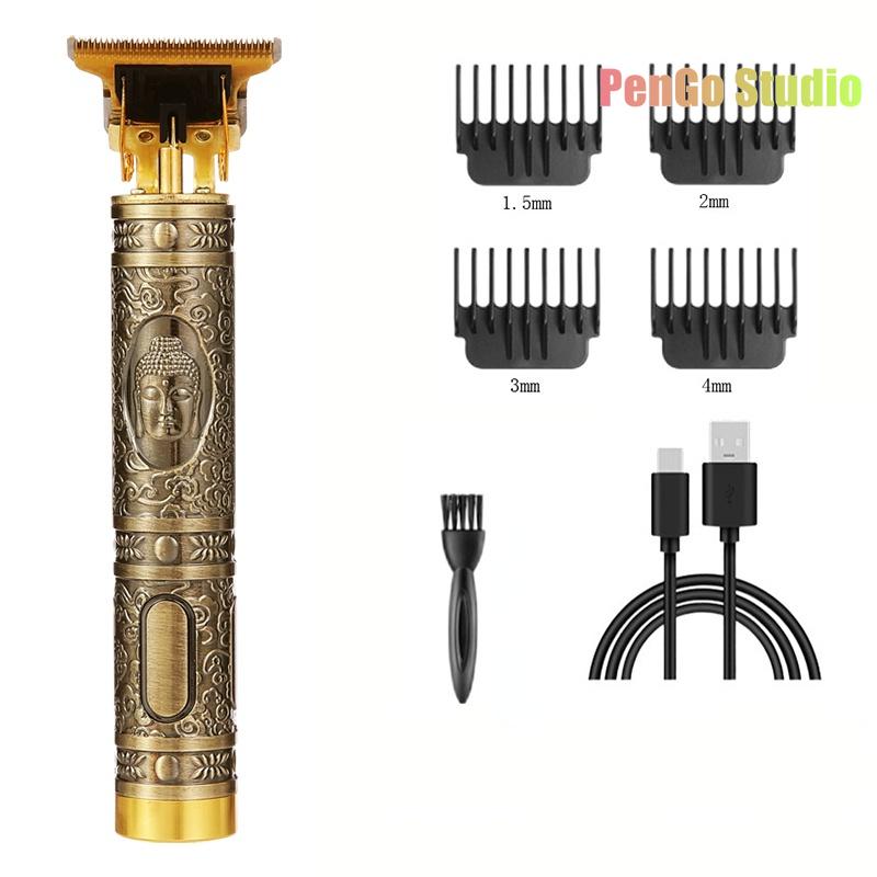 Цельнометаллическая винтажная машинка T9, женская машинка для стрижки волос, парикмахерская, профессиональная машинка для стрижки, 0 мм, триммер для носа и ушей, отделка для мужчин