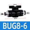 Pneumatic Hand Valve Set with Quick-Plug Connectors BUC 4/6/8/10mm