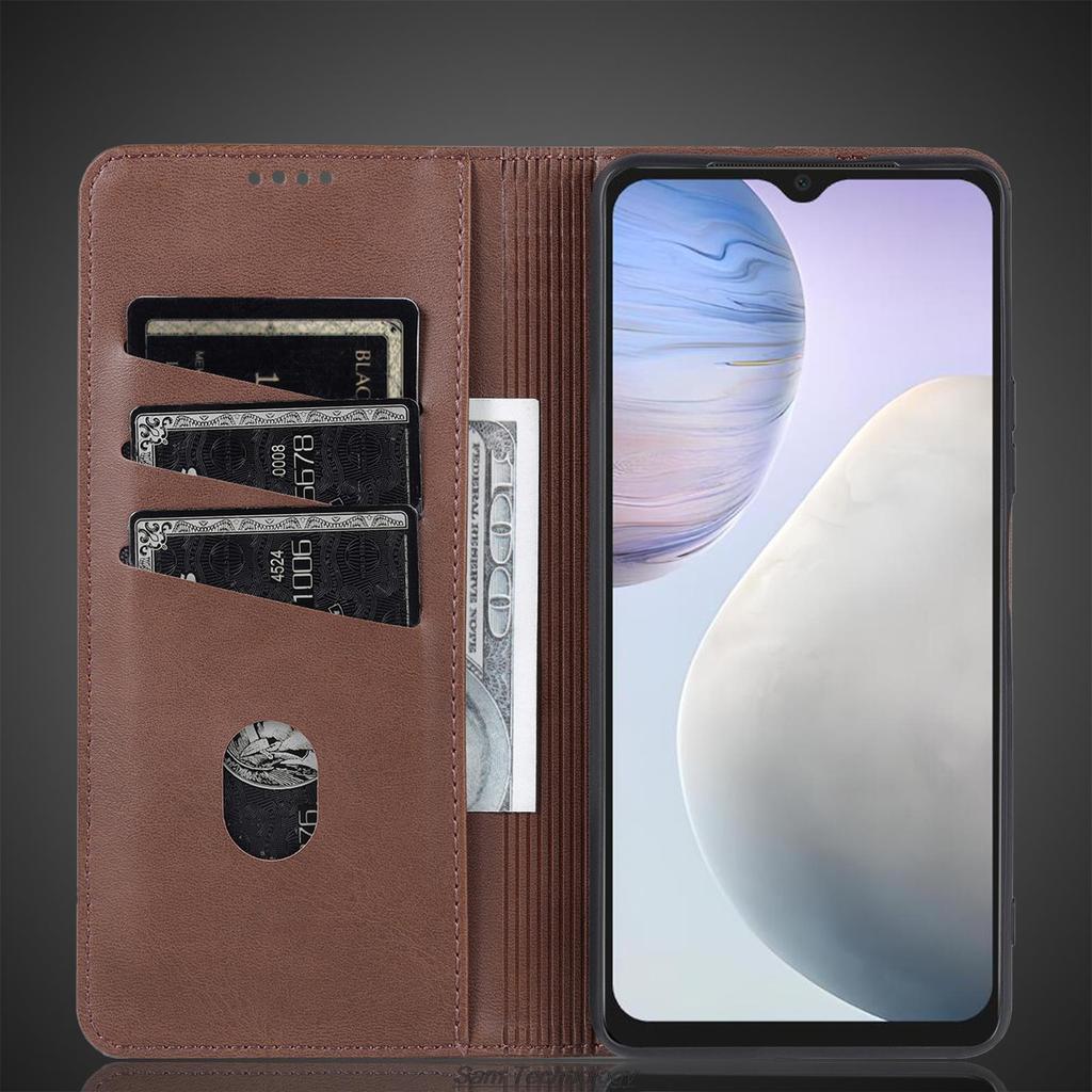 Роскошный магнитный адсорбционный кожаный чехол для Vivo Y02 Y02A Y11 2023 откидная крышка защитный чехол Capa Fundas Coque