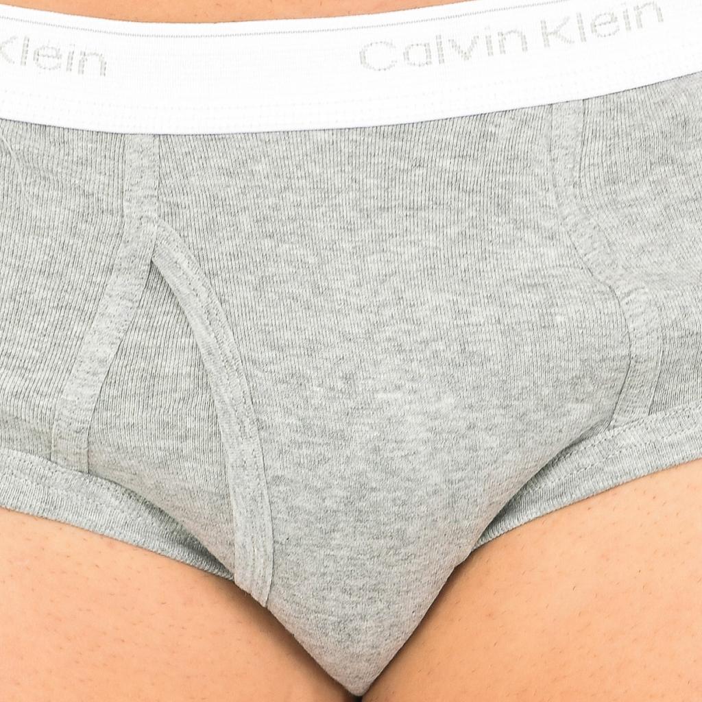 Pack of 3 U1000A Men's Breathable Fabric Briefs with Front Opening