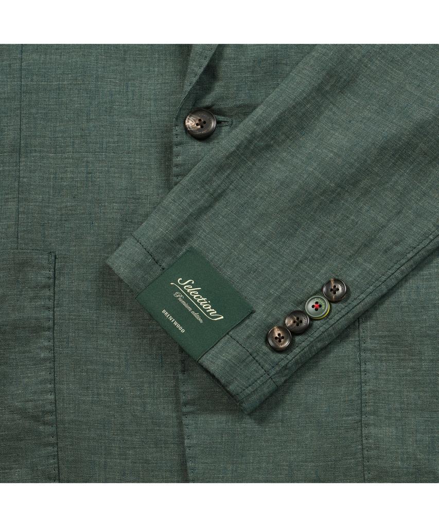 Brentwood [Selection] 100% Linen Solid Jacket Brjcm26831Khx