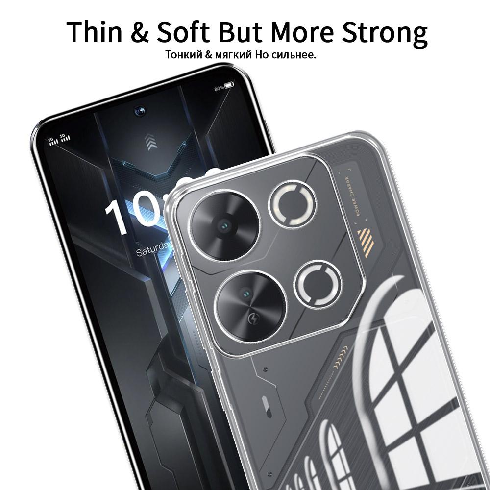 Для Itel P65 Чехол Прозрачный Мягкий Силиконовый Бампер Чехол для Телефона Для ITEL P65 P 65 ITELP65 Модный Прозрачный Ударопрочный Новый Задний Чехол