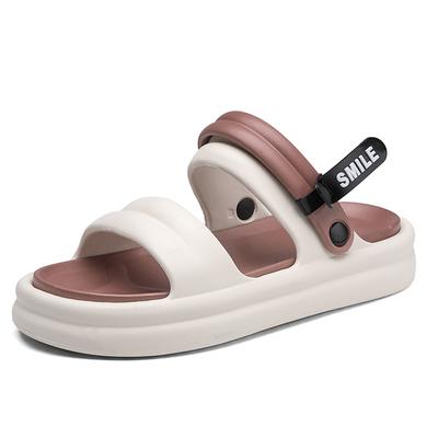 Модные летние тапочки для мужчин и женщин Удобные сандалии на платформе Пляжные сандалии Шлепанцы Домашние нескользящие тапочки для ванной комнаты