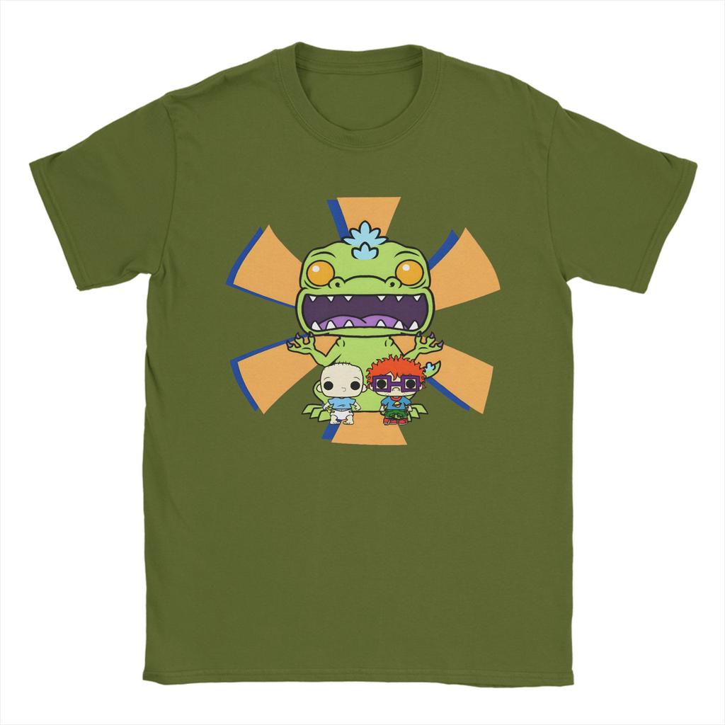 Anime Rrugrat T Shirts Unisex Cotton Novelty Tshirt Crewneck Reptar Babies Tee Shirt Short Sleeve Clothing 6xl