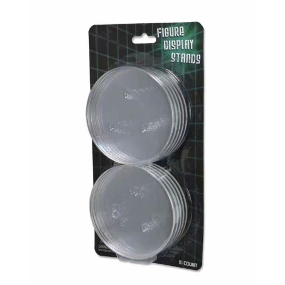10 шт., круглая прозрачная подставка для фигурки, подставка для дисплея, подходит для большинства моделей от 6 до 8 дюймов