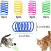 New Cat Spring Toy Plastic Reusable Interactive Cat Toys To Kill Time and Keep Fit