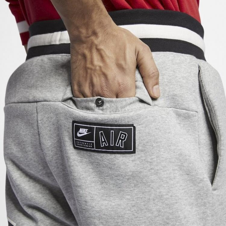 Nike Повседневные спортивные узкие флисовые длинные штаны серые мужские CN9128-063