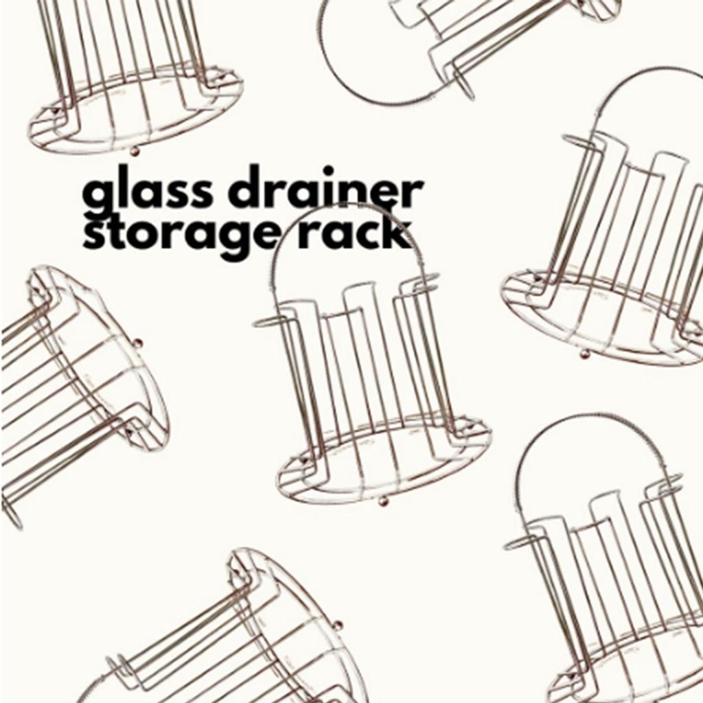 Glass Water Cup Rack Bracket Stainless Steel Household Draining Cup Storage Rack Holder for Party