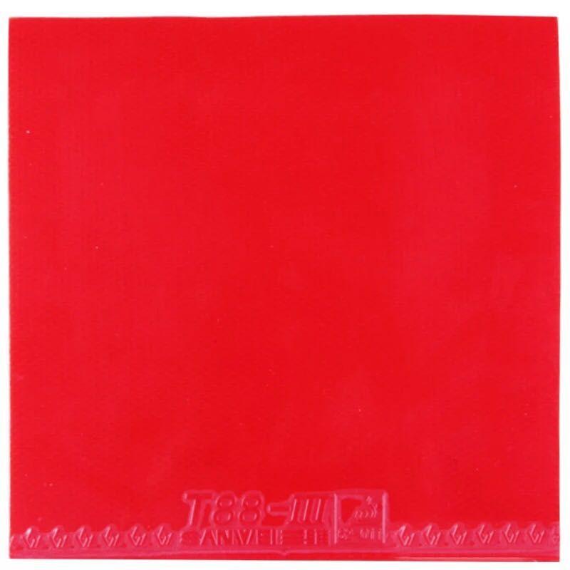 (1 Red + 1 Black) SANWEI T88-3 Table Tennis Rubber (Half-sticky) Original SANWEI T88 Ping Pong Sponge