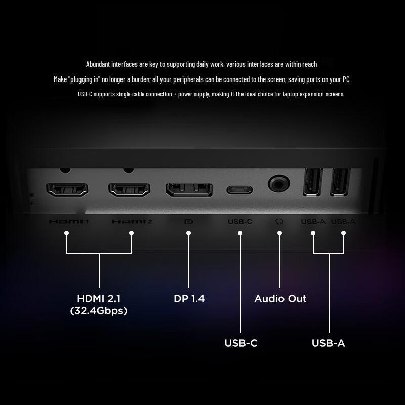 Lenovo Legion 27QD-10 27-inch 2K QHD 240Hz Gaming Monitor CN plug (adapter included)