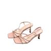 Spot Open-toed Temperament Sandals Female Summer 2025 Fairy Style New Stiletto Square Head French Fashion High Heels