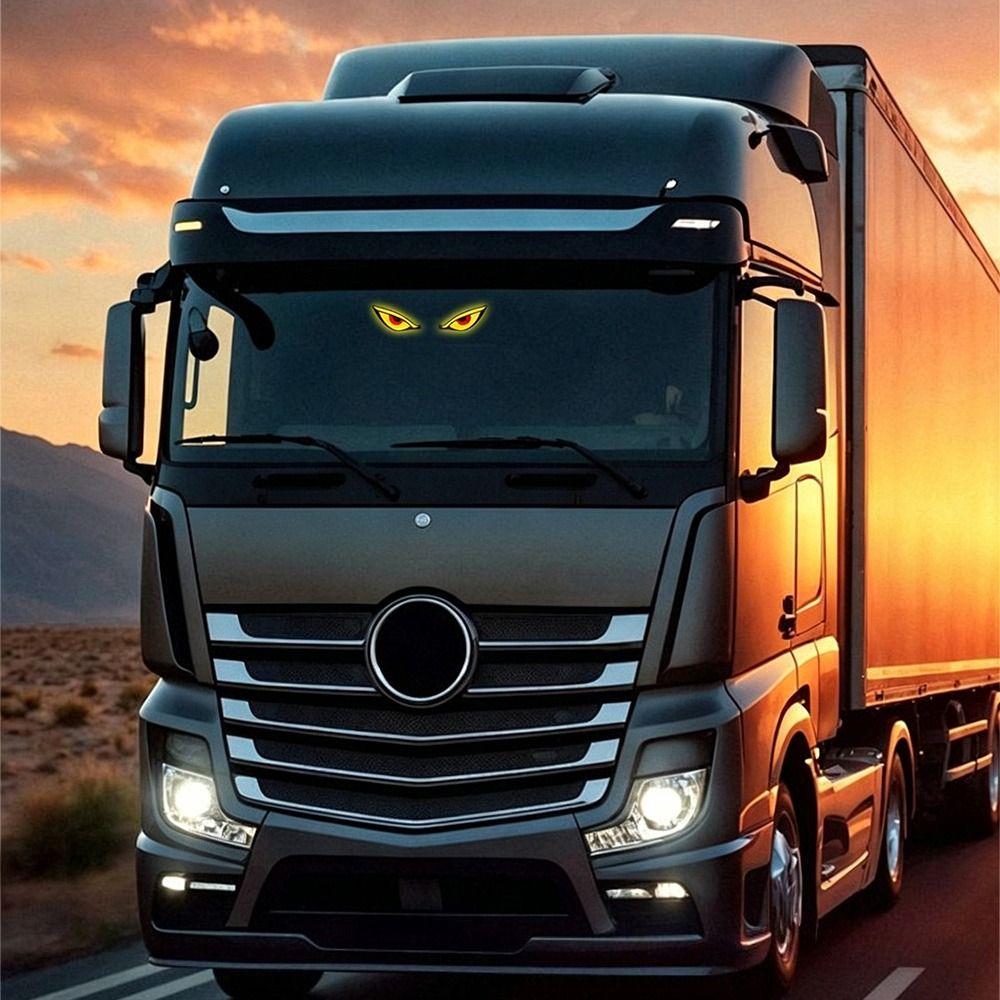 Suction Cup Solar LED Car Light Wireless Car Atmosphere Light New Devil Eyes Car Light