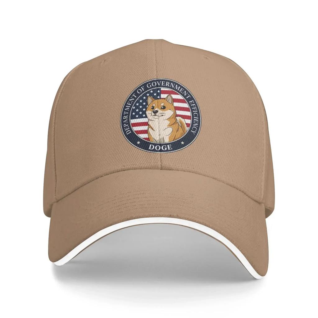 Summer Baseball Cap doge DEPARTUnisexT OF GOVERNUnisexT EFFICIENCY Wear For Unisex Trucker Cap Classic  Sun Cap Adjustable Fit