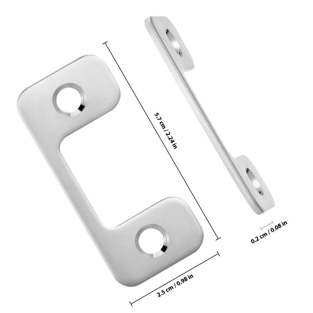 Reinforced Security Door Protector Solid Iron Construction Door Lock Plate Home Security