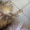 Модный большой лисий хвост брелок сумка брелок пушистое украшение