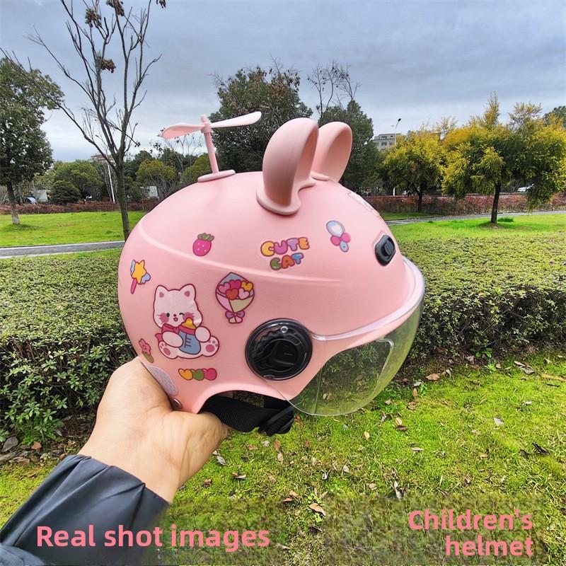 Children's Helmet Four Seasons Universal Boys and Girls Battery Car Electric Car Summer Half Helmet