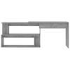 Corner Desk Concrete Grey 200x50x76 cm Wood Based Panel