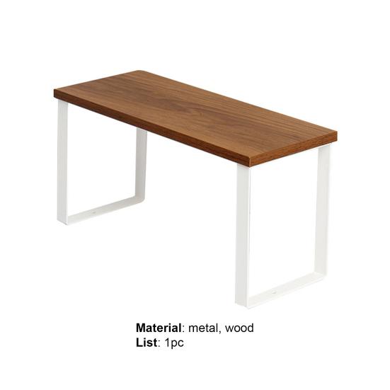 Стабильная настольная полка для хранения высокой твердости, металлическая практичная полка для настольного хранения для дома