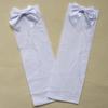 Women's Lace Trim Erotic Silk Thigh-High Stockings with Bow
