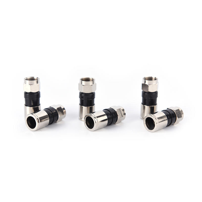 10 Pcs Rg6 F Type Compression 2.7Cm High Quality Snap Seal Plug Connector