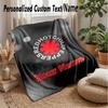 Red Hot Chili Peppers Custom Flannel Throw Blanket Print Your Name Text Soft Warm Blanket Holiday Present