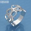 925 Sterling Silver AAA Zircon Heart Fashion Ring Jewelry