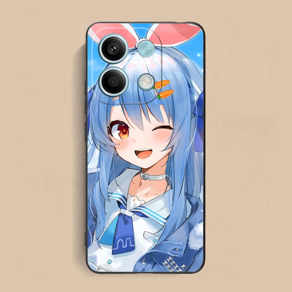 Holo Usada Pekora Matte TPU Mobile Phone Case for Xiaomi Redmi 15 14 13 12 A5 3 2 1 C Plus 4G 5G Colorful Printing Cover