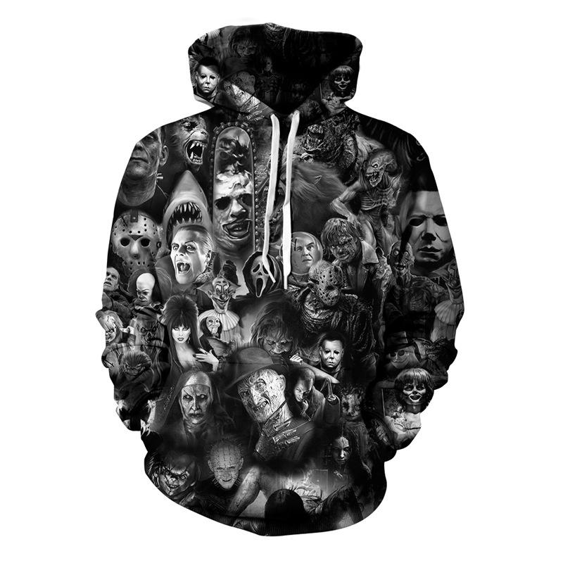Vibrant 3d Print Skull Hooded Sweatshirt For Men And Women With Soft Breathable Material