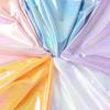 Iridescent Resilient Laser Fabric Soft Shining Stamping For Stage Costumes Birthday Party Backdrop Decoration Supplies