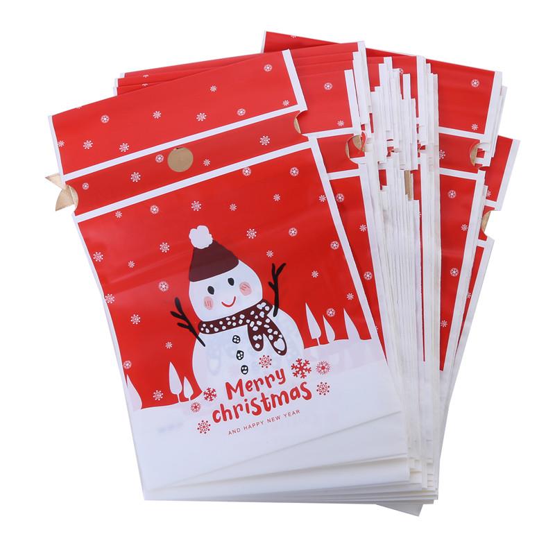 50 шт. рождественские конфетные пакеты для сладостей милые подарочные пакеты со шнурком для подарков на свадьбу