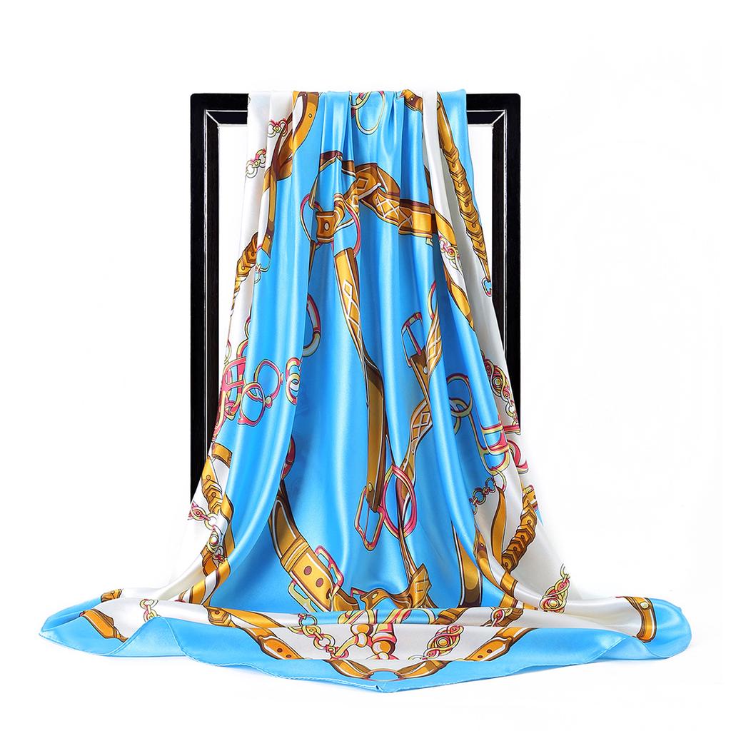 Vogue Foulard Satin Square Silk Scarf Scarfs High Quality 1PC 90*90cm Shawl Scarves Elegant Popular Women