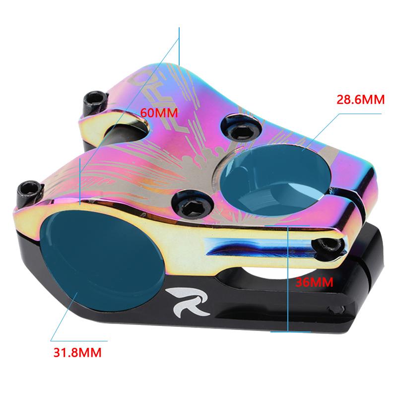 RIRO Mountain Bike Stem 35mm Mtb Power Short Power Bicycle Handlebar Pipe Stem Riser Cycling Table 28.6*31.8/35MM Bridge