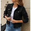 Ladies Fashion New Denim Jacket Long Sleeve Tops