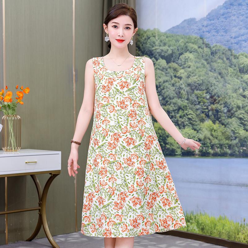 Элегантные платья без рукавов больших размеров для женщин, винтажное длинное летнее платье