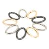 9Pcs Spring Ring Buckle 0?Shaped Oval Open Bag Chain Hardware DIY Accessories 3 ColorsM