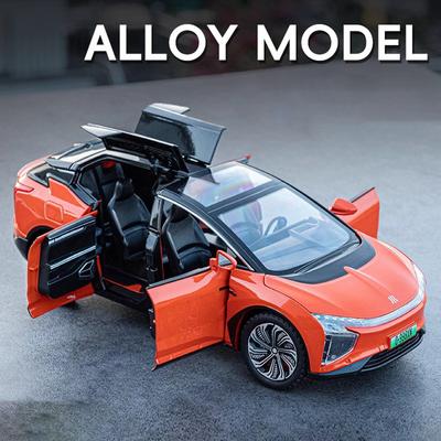 1:24 HiPhi X внедорожник сплав новая энергия модель автомобиля литые металл электромобили модель автомобиля симуляция звук и свет детские игрушки подарок