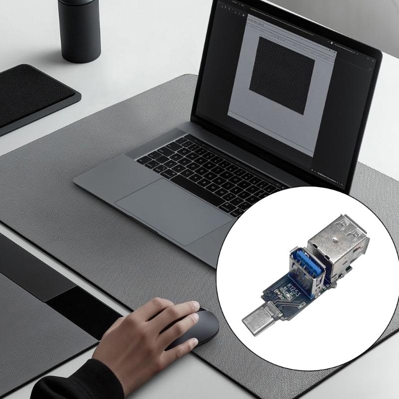 Компактный USB C адаптер, модуль расширения USB с несколькими портами, 1xUSB 3.0, 2xUSB 2.0, высокоскоростная передача данных для ПК