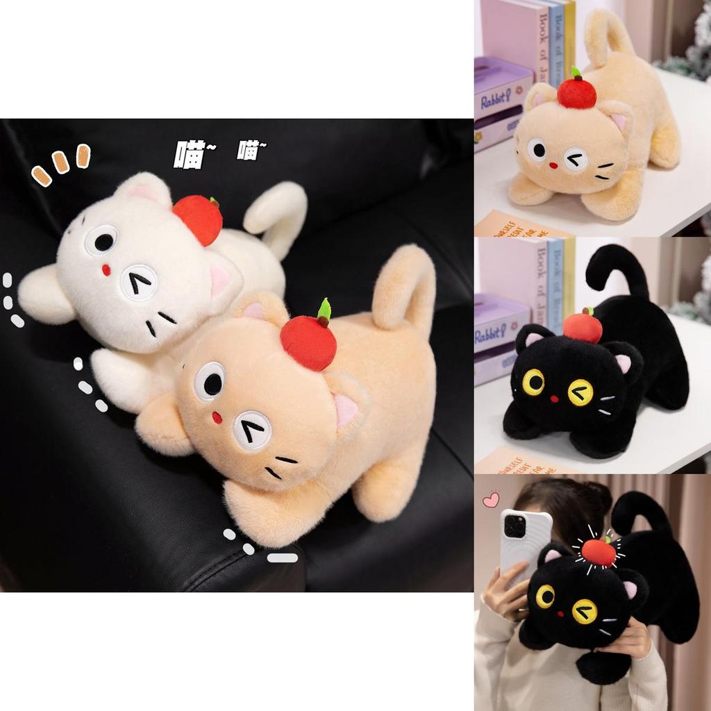 Плюшевая игрушка Apple Cat с набивкой из ПП хлопка для детей и подарков