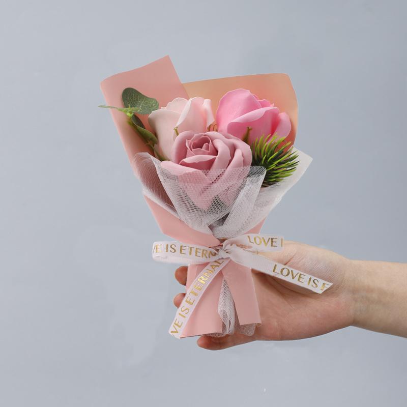 1 шт., маленькие букеты на день святого Валентина, букет роз, навсегда цветы, подарки на выпускной сезон, подарки на день рождения