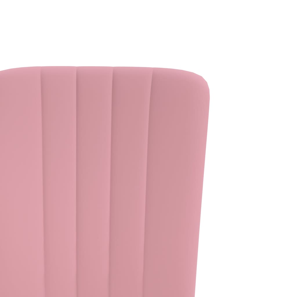 Dining Chairs 2 Pcs Pink Velvet