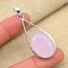 Розовый халцедон из стерлингового серебра 925 пробы, отличный ювелирный кулон ручной работы