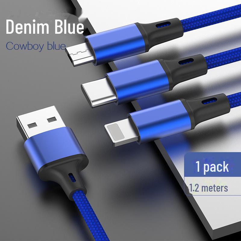 Кабель USB-C — 3-в-1 PD для быстрой зарядки мобильных устройств