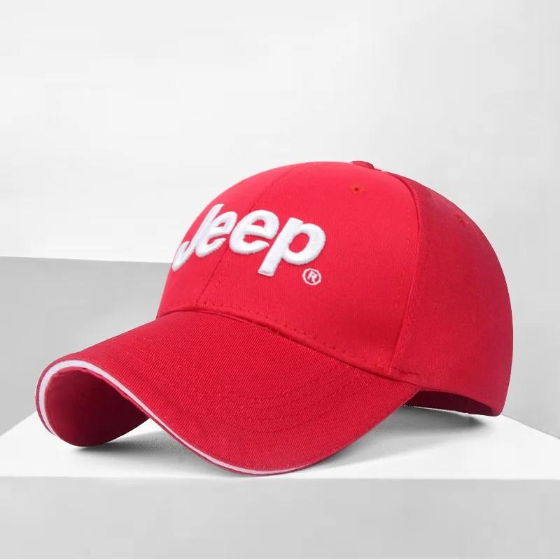 For Jeep Car Baseball Cap Outdoor Adjustable Casual Hats Sunscreen Hat For Jeep Renegade Wrangler JL JK Gladiator Grand Chero