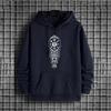 Ancient Runes Print Hoodie 2025 Urban Fashion Hip Hop Hooded Sweatshirt Male Trendy Casual Hoody Autumn Winter Outerwear