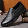 New Top Layer Cowhide Men's Casual Single Shoes Genuine Leather Men's Shoes Soft Top Middle-aged and Elderly Dad Shoes