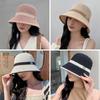 Breathable Bucket Hat Cotton Linen Beach Cap Wide Brim Fisherman's Hat  Women Girls