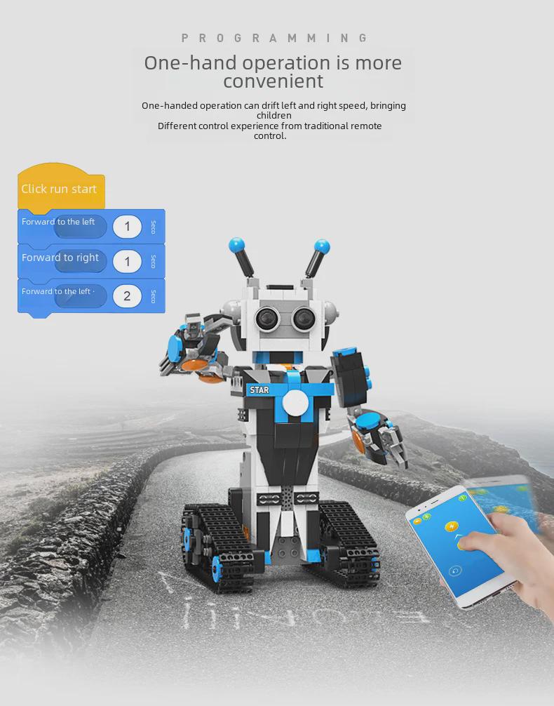 STEM Educational Robot MOC Building Blocks for Kids